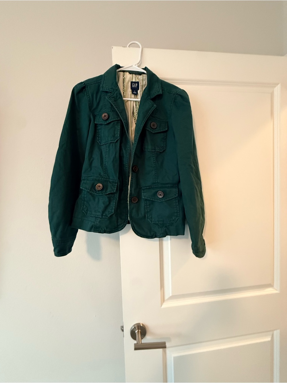GAP Women's Dark Green Utility Blazer